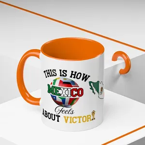 Taza de Café de Cerámica Personalizada <span class=keywords><strong>con</strong></span> Foto, Recuerdo para Fanáticos del Fútbol, Regalo Promocional Económico al por Mayor, 11 oz, para Oficina y Negocios - Product Image 2