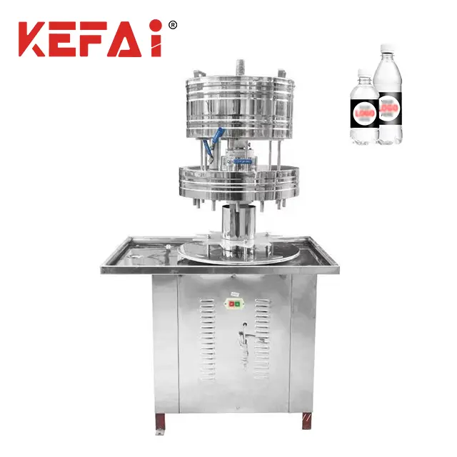 KEFAI 2023 New Design Small Scale Semi Automatic 12 Head Water Liquid Plastic Glass Bottle Filler Filling Machine