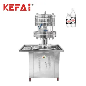 KEFAI 2023 yeni tasarım küçük ölçekli yarı otomatik 12 kafa su sıvı plastik cam şişe doldurma makinesi dolum makinesi