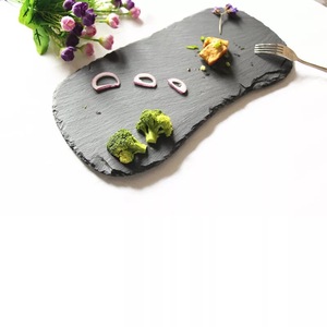 Assiettes à dîner <span class=keywords><strong>en</strong></span> céramique de porcelaine à la mode écologique <span class=keywords><strong>vaisselle</strong></span> <span class=keywords><strong>en</strong></span> ardoise saine pour restaurant vente de mariage sur des plats <span class=keywords><strong>en</strong></span> ardoise - Product Image 3