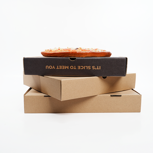 Bán buôn tùy chỉnh in ấn Kích thước dùng một lần thức ăn nhanh sóng hộp bánh <span class=keywords><strong>pizza</strong></span> - Product Image 3