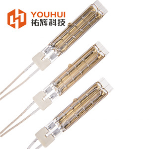 Youhui Dual <b>Tube</b> Shortwave Infrared <b>Heating</b> Lamp 11x23mm Quartz For Wood Edge Banding Machines - Product Image 4