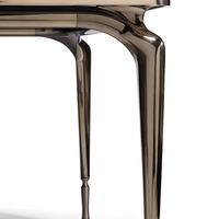 Designer italien Visionnaire table console de luxe pour salon en pierre d'agate meuble TV meuble décoratif