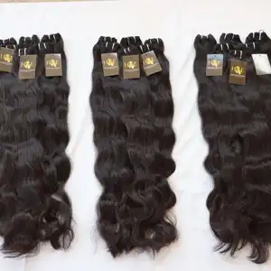 Temple Indian Virgin Raw Straight Hair Brazilian Raw Mink Human Hair Supplier Wavy Deepwave Natural Black Hair Bundles