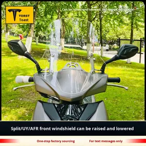 Haojue AFR125 Scooter <span class=keywords><strong>pare</strong></span>-<span class=keywords><strong>brise</strong></span> UY125 réglable épaissi <span class=keywords><strong>pare</strong></span>-<span class=keywords><strong>brise</strong></span> <span class=keywords><strong>avant</strong></span> nouvel état Compatible avec RX125 moto - Product Image 6