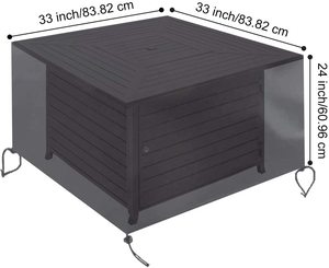 Yüksek kaliteli 600D açık veranda çoklu boyutları su geçirmez rüzgar geçirmez ağır Oxford kare gaz ateş çukuru masa örtüsü - Product Image 3