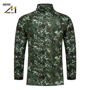 Trench-coat fin pour homme à col montant, camouflage gaufré, séchage rapide, respirant, en toile, pour l'extérieur - Product Image 3