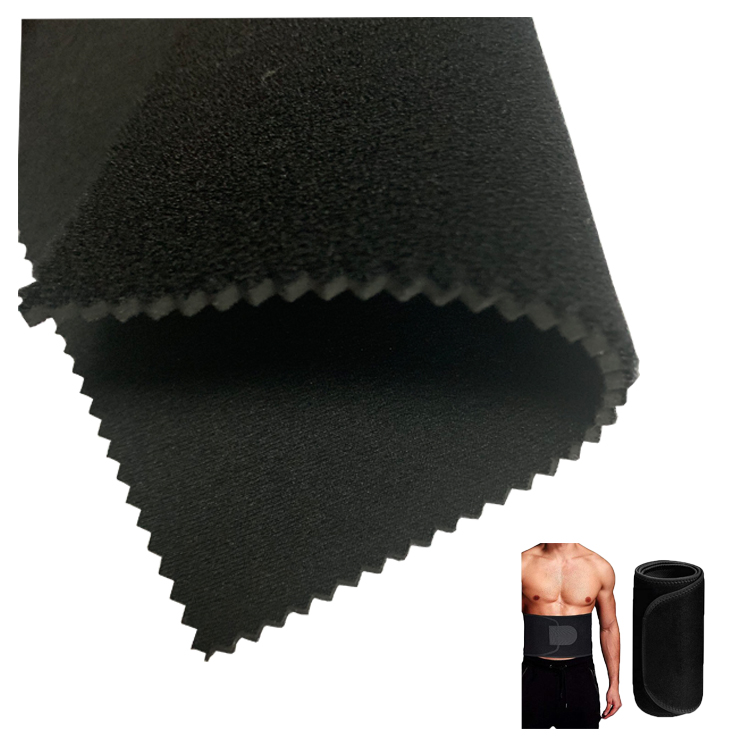3mm Black Nylon Double Lined Neoprene Sheet - SBR Smooth Skin or One Side Fabric 1mm to 40mm or Your Requirement CN;GUA Vastop