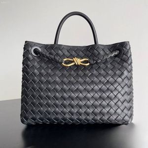 Fashion Lady Senior Sense Large Capacity Genuine Leather Handbag Single <b>Strap</b> Polyester Simple Braided Design Crossbody <b>Shoulder</b> - Product Image 2