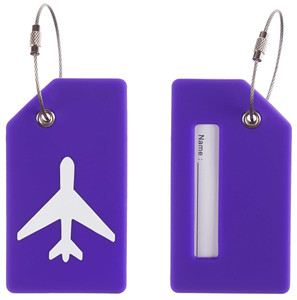 Étiquettes de bagage en silicone souple en gros, accessoires de voyage, porte-noms de valise, étiquettes de bagages - Product Image 1