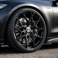 Jantes forgées multi-branches Star Split 19-22 pouces 5x112/130 Noir brillant concave profond pour Audi RS BMW M Porsche Macan Panamera