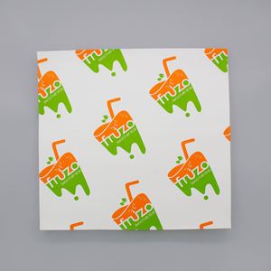 PFAS Free Kit5 Custom Logo Printed Food Packing Fluorescent Free Non Stick Food <b>Wrapping</b> 40g Baking <b>Paper</b> Greaseproof <b>Paper</b> - Product Image 3