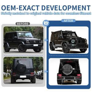 חזיית פחמן-b g800 מכונית פגוש ערכת גוף למארקדס בנז ג-כיתה g63 w465 חדש sideskirt אחורי כיסוי צמיגים - Product Image 2