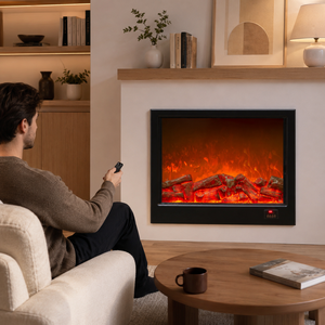 Chimenea Eléctrica Empotrada Lineal con Llama LED Ajustable OEM - Product Image 1