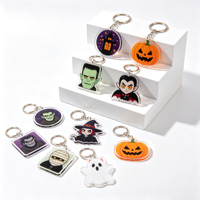 Porte-clés acrylique Halloween Frankenstein, porte-clés monstre mignon, cadeau de fête