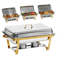 Chauffe-Plat Professionnel 9QT en Acier Inoxydable pour Buffet – Idéal Hôtellerie et Restauration