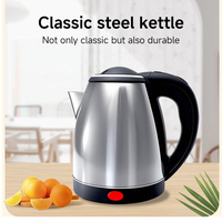 Bouilloire électrique en acier inoxydable 1.8L 220V 1500W Utilisation domestique et hôtelière Contrôle de la température Protection contre la surchauffe Garder au chaud