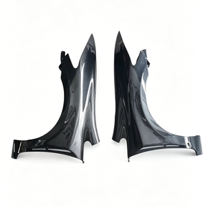 Aile avant ventilée en fibre de carbone véritable pour <span class=keywords><strong>Honda</strong></span> Civic FD2 <span class=keywords><strong>Type</strong></span>-<span class=keywords><strong>R</strong></span> 2007-2015, style <span class=keywords><strong>F</strong></span>, kit carrosserie, couvercle latéral - Product Image 1
