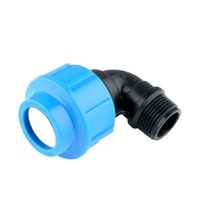 Raccords de compression de tuyaux en HDPE Irriplast Coude fileté femelle Échantillon gratuit Goutte à goutte pour Offre Spéciale d'irrigation de tuyaux d'alimentation en eau