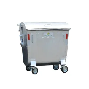 1100 l outdoor wheelie garbage container and waste bin trash