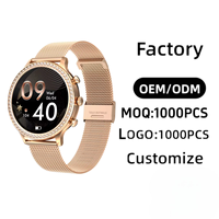Reloj Inteligente para Mujer 2026, Moderno, Resistente al Agua, con Llamadas Bluetooth, Monitor de Salud, Personalizable, Directo de Fábrica