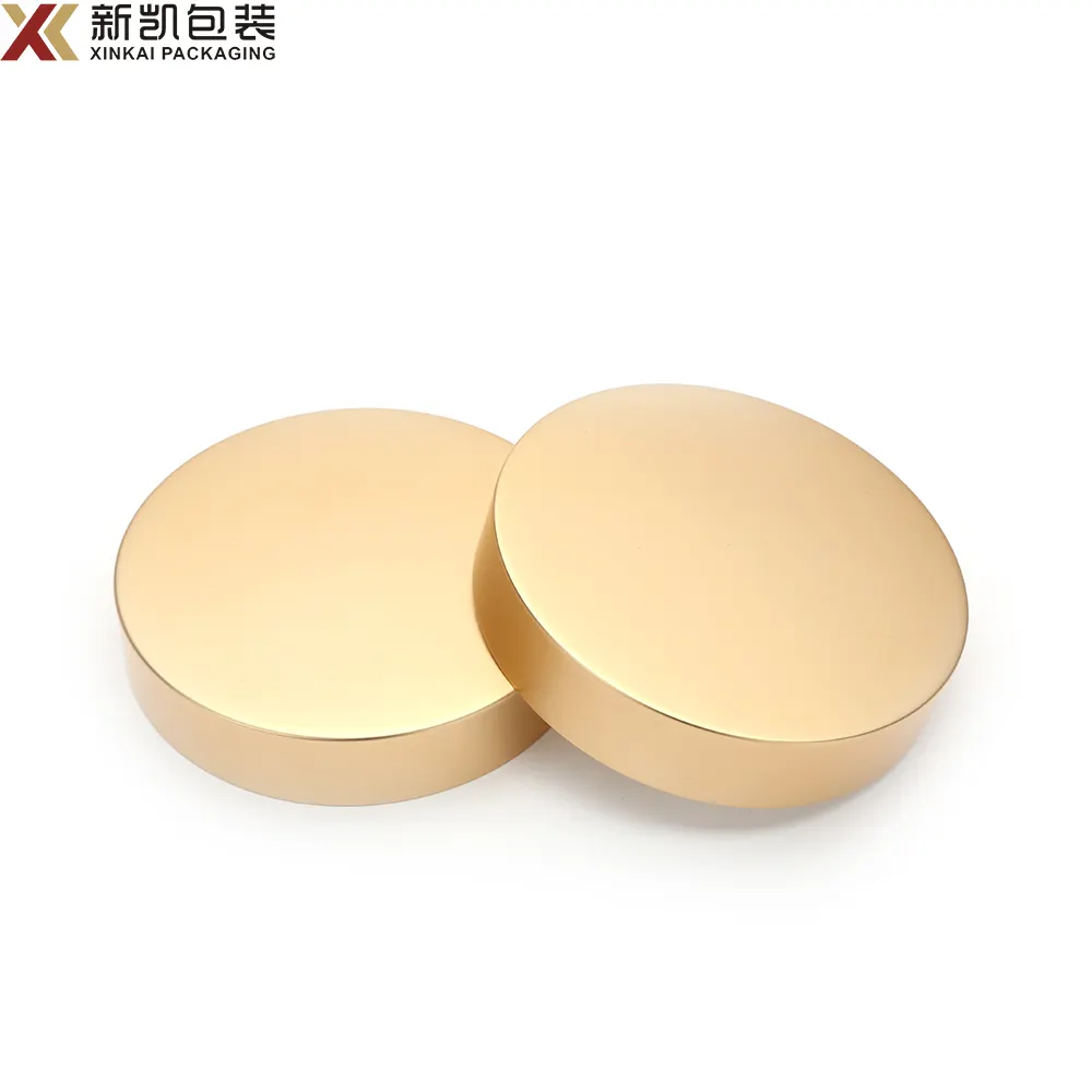 Wholesale 38-400 45-400 53-400 63-400 70-400 89-400 Gold Silver Rose Gold Aluminum Metal Screw Lids Cosmetic Jar Cap Lids
