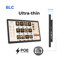 Pantalla Táctil Digital Signage de 15.6 Pulgadas Ultrafina RK3588S2 4+64GB 6TOPS Android 13 1920x1080 IP65 con POE para Interiores de Centros Comerciales