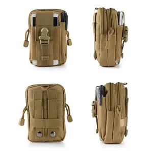 กระเป๋าคาดเอวอเนกประสงค์ Molle Pouch  กระเป๋าคาดเอวแบบยุทธวิธี  กระเป๋าใส่โทรศัพท์  กระเป๋าสตางค์  พร้อมสายรัดปิด - Product Image 3