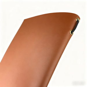 2 पक्षीय अर्ध कठोर कठोर नरम लक्जरी अनुकूलित fa5 a4 रेस्तरां लोचदार कॉर्ड मेनू बुक स्ट्रिंग के साथ चमड़े - Product Image 3