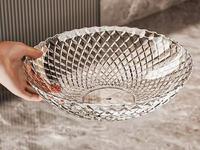 Elegante PET fruit schaal met licht luxe transparant design voor woonkamer fruit, snoep & snacks