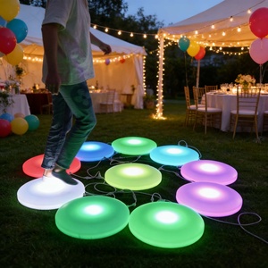 Piste de danse interactive à LED matricielle, sensible à la pression, jouet interactif pour salle de jeux, IP65, contrôle DMX512, 16 couleurs, jardin, boîte de nuit - Product Image 2