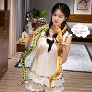 Bán Buôn Vui Vẻ <span class=keywords><strong>Python</strong></span> Vui Lừa Mô Phỏng Đạo Cụ Đáng Sợ Dài Con Rắn Búp Bê Siêu Mềm Đồ Chơi Sang Trọng Cho Căng Thẳng Cứu Trợ Đầy PP Bông - Product Image 4