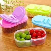 Boîte alimentaire portable, boîte à lunch, capacité importante, camping, pique-nique, boîte de rangement pour fruits, vaisselle pour enfants, plastique sain, durable, pliable