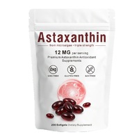 Complément alimentaire en dropshipping, Astaxanthine 12 mg, gélules antioxydantes à base de microalgues, soutien pour la santé des yeux et de la peau, 200 gélules