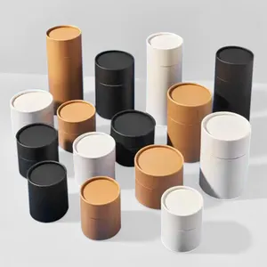 4oz 6oz 8oz 12oz Biodegradable Craft Paper Tube Packaging Colorful Cardboard Tubes For Cosmetic