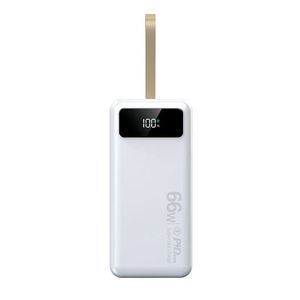 Nouvelle batterie externe en plastique de 100 000 mAh à charge rapide Super Flash 66W, câble intégré USB-A/USB-C, modèle 288 Chine - Product Image 5