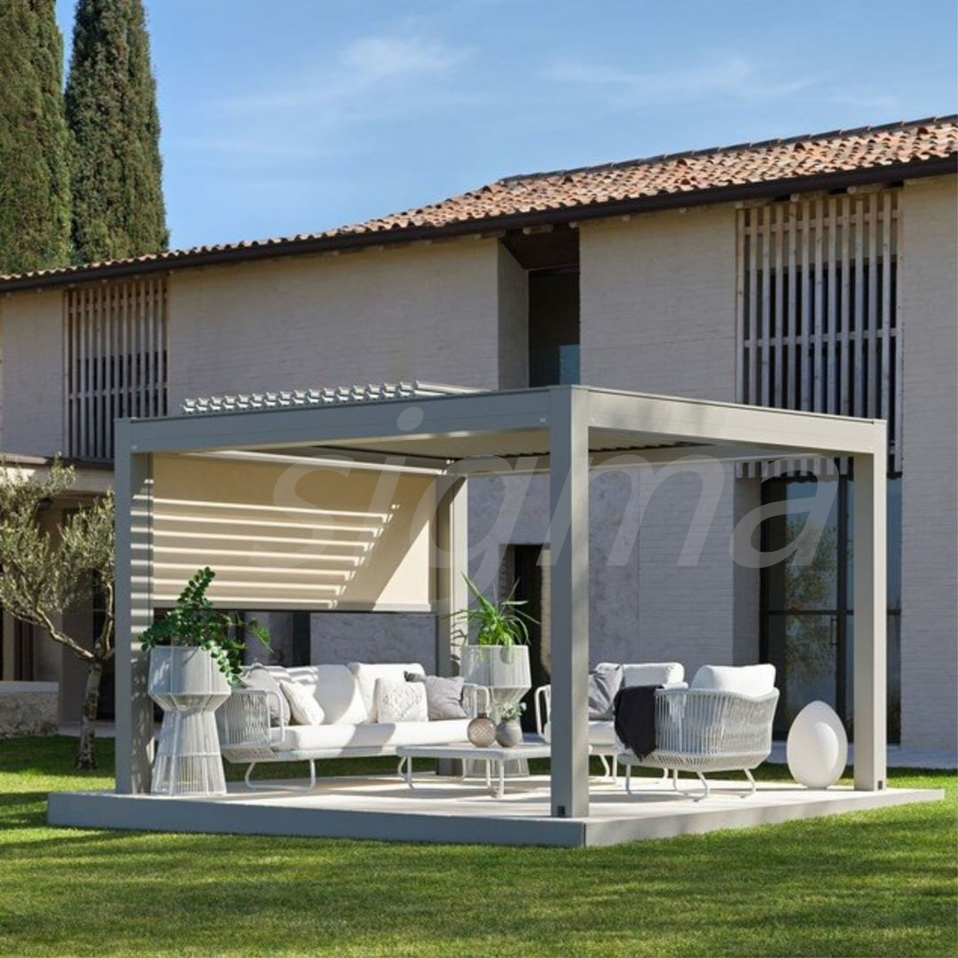 beach umbrella backyard arches waterproof adjustable sunshade aluminum outdoor  pergolas