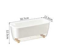 Pots à plantes succulentes blancs durables avec plateau, en plastique transparent respirant, auto-absorbants, pour culture hydroponique, décoration