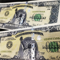 Bons de remise commémoratifs européens de grande valeur, billets de banque américains fantaisie, pièces de monnaie américaines décoratives, emballage