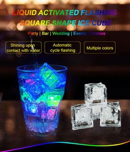 Multi Color LED Glow Ice Cube Fast Slow Flashing Led Light up Ice Cube Led Ice Cubes for Drinks Bar Party Wedding Decorations - Product Image 3