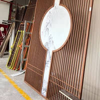 Panneaux muraux modernes en aluminium avec design circulaire résistant à la rouille pour intérieur et extérieur