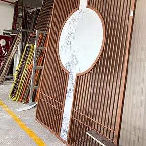 Modern Brass Wall-Mounted aluminum Panels with Circular Panel Rust Resistant Design for indoor&outdoor - Product Image 5