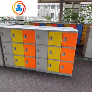Muebles Escolares Modernos de Tamaño Pequeño, Armario con Casilleros de Plástico o Madera en Varios Colores para Jardín de Niños, Ensamblado con Tipo de Cerradura Opcional - Product Image 3