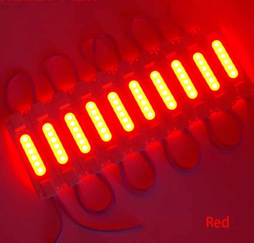 Yüksek parlak enjeksiyon Led modülü 12v 24v ML6015 SMD reklam Led modülü aydınlatma Lens ile