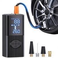 Gonfleur de pneus portable, pompe à air, batterie 15000mAh, jauge de pression numérique ABS, moniteur de pression des pneus pour voitures, motos, vélos
