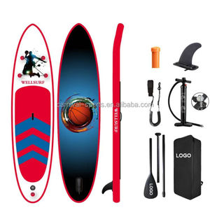 โรงงาน OEM รับผลิตบอร์ด SUP แบบกำหนดเอง พิมพ์ลายด้วยเครื่อง UV ขนาด 10'6" บอร์ดพายลมแบบเป่าลม 320*81*15 ซม. ลายพิมพ์ทะเลสวยงาม - Product Image 4