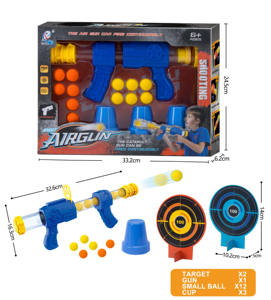 Pistola giocattolo ad aria con pallina a sfera in schiuma morbida con pistola a sfera morbida ad aria compressa con palloni in schiuma giocattolo per bambini - Product Image 6