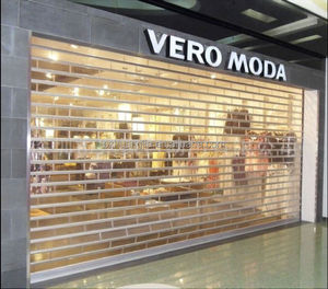 Cơ Giới Polycarbonate/PVC Cán Cửa Thương Mại Trong Suốt Con Lăn Màn Trập - Product Image 5