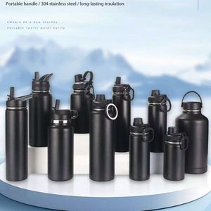 <span class=keywords><strong>Borraccia</strong></span> <span class=keywords><strong>Termica</strong></span> in Acciaio Inox da 32oz con Logo Personalizzato, Antigoccia, Senza BPA, con Cannuccia e Manico - Product Image 2