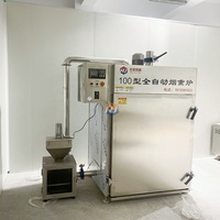 Four à fumer industriel commercial automatique PLC de 320 kg pour tofu séché, viande, poulet, saucisse, poisson